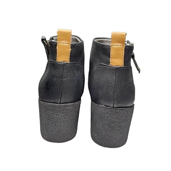 Women's Dr. Scholl's Ankle Boot Bianca Wedge Shoe Size 8.5 Outside Zip - Picture 4 of 12